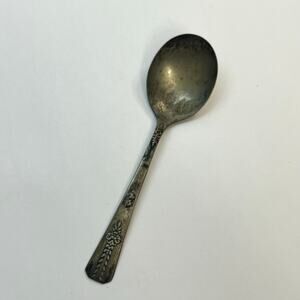 Vintage Vernon silver plate rumford cream soup spoon‎ replacement tarnished